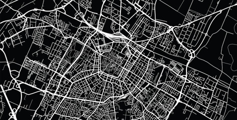 Urban vector city map of Modena, Italy