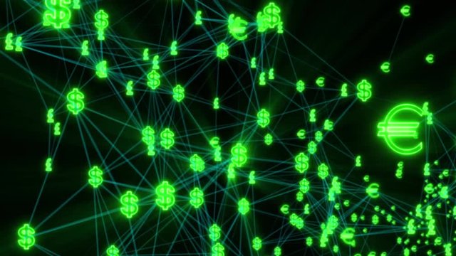 USD, EURO and GBP all connecting and transacting within a digital ledger