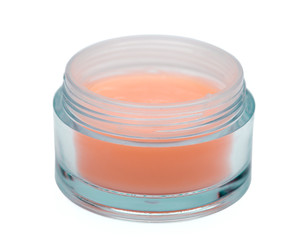 cream on the white background