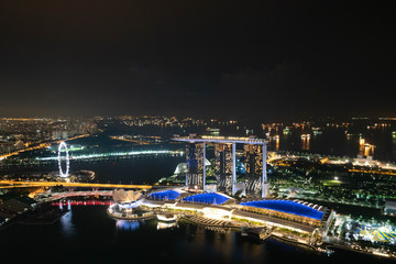 Obraz na płótnie Canvas シンガポールの夜景