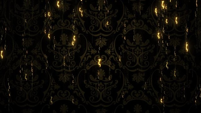 Zeta Character Golden Glitter Loop