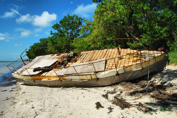 Abandoned Cuban Chug in the Florida Keys