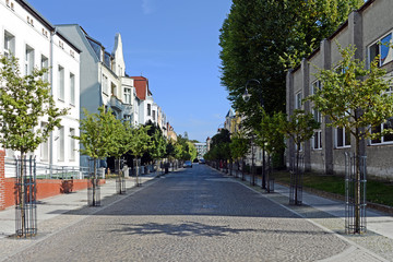 Fototapeta na wymiar Jugendstilstraße in Swinemünde