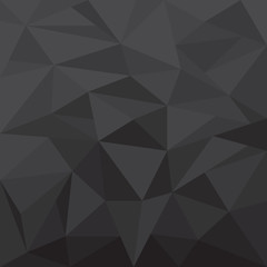 Black polygonal illustration background for backdrop