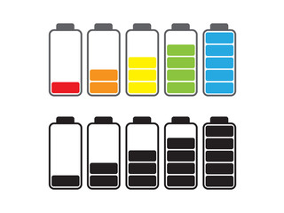 Battery icon set design