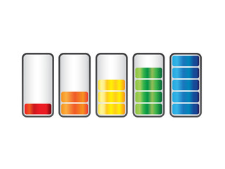 Battery icon set design