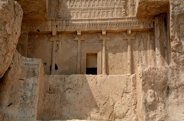Ancient Persian royal tombs of King Darius and Xerxes, Naqs-e Rostam, Iran