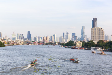 View of capital city and the river