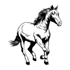 Horse Vector Illustration. Horse racing