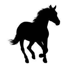 Fototapeta na wymiar Horse Vector Illustration. Wild Horse racing