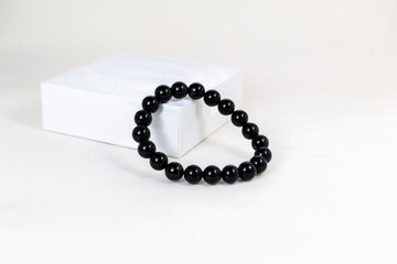 The Onxy Stone Bracelet on white background