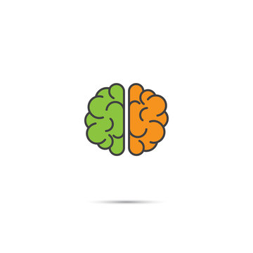 Brain icon, logo vector design