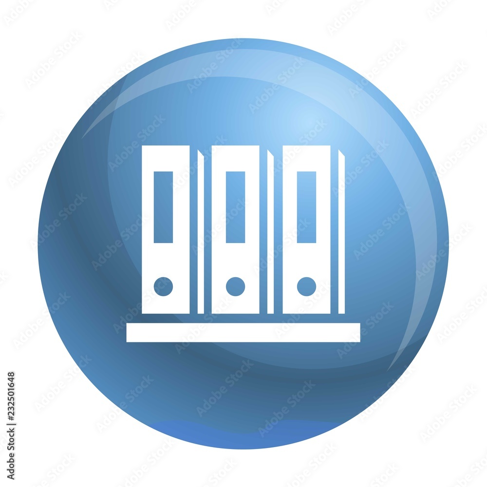Poster office folder icon. simple illustration of office folder vector icon for web design isolated on whit
