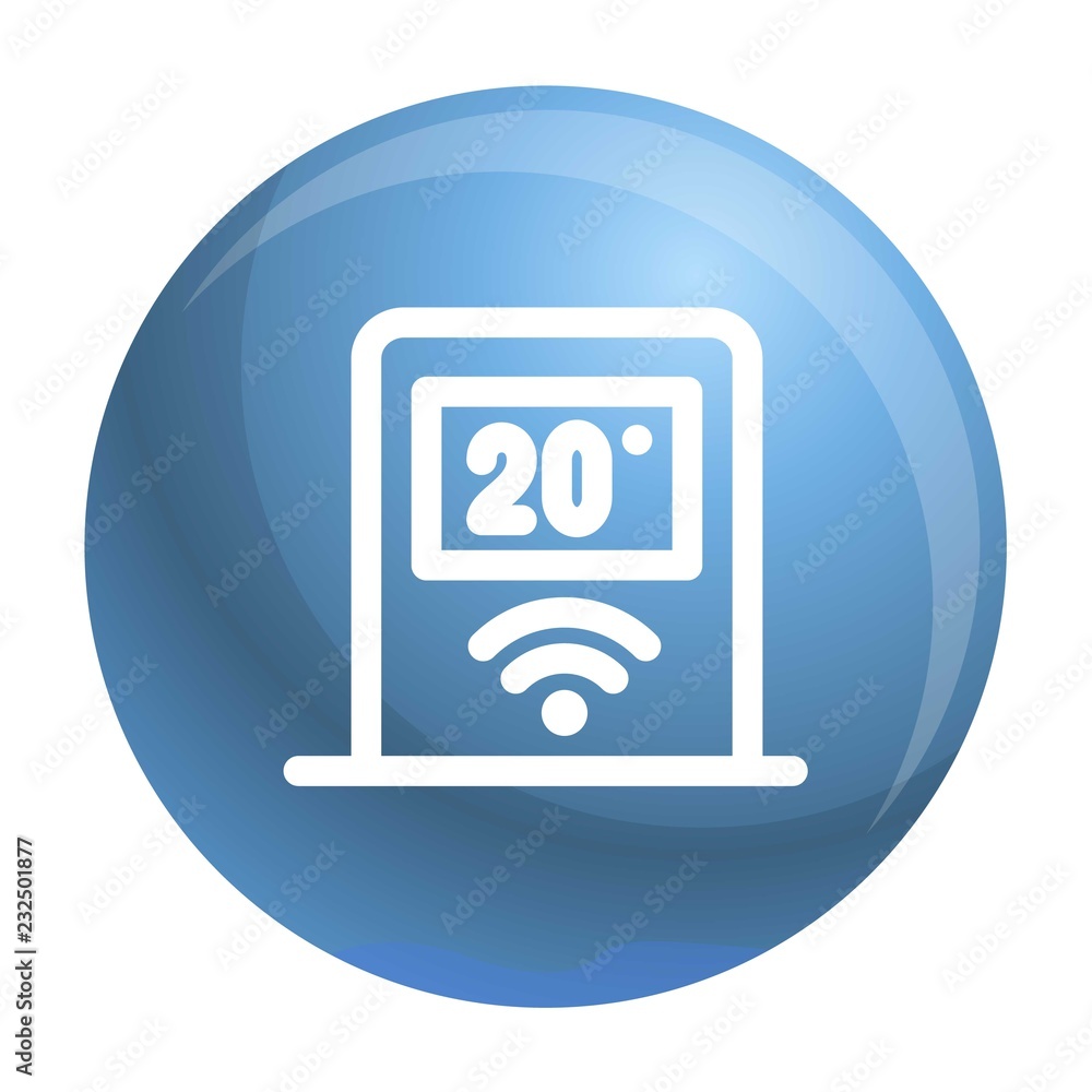 Poster wifi temperature control icon. outline wifi temperature control vector icon for web design isolated 
