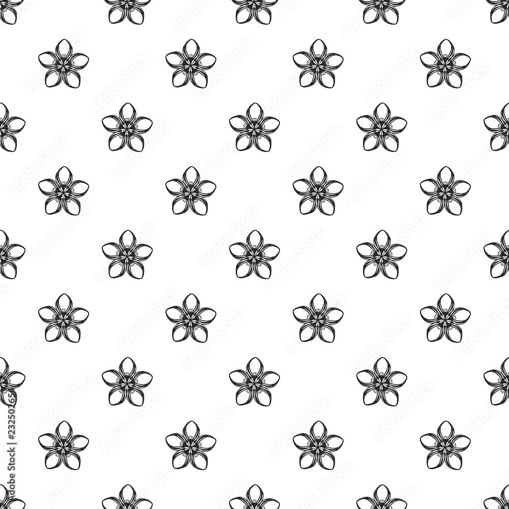 Poster jungle flower pattern seamless repeat background for any web design