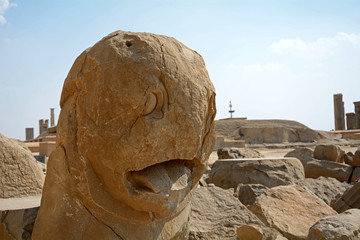Ruins of the ancient Persian capital city of Persepolis, Iran