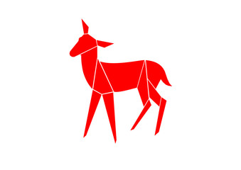 Rentier Reh Hirsch Weihnachten Karte