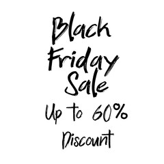 Black friday sale word on lightbox on white table