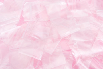 Fototapeta premium Lot of clear plastic zip lock bags