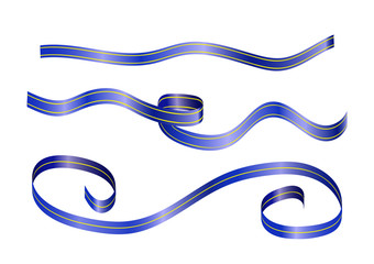 Beautiful set of ribbons. Creative vector ribbon.