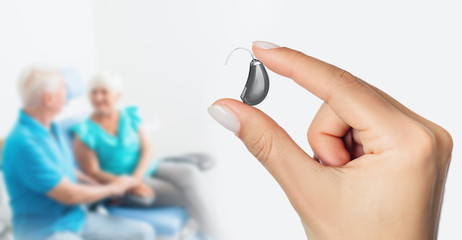 last generation of hearing aid device for elderly people