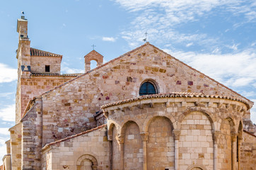 Fototapeta na wymiar Old stone church in Zamora, Spain