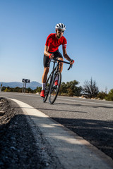 gravel bike on the road