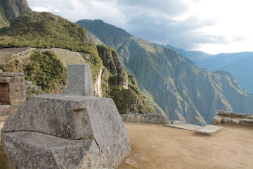 Fototapeta na wymiar Intihuatana of Machu Picchu