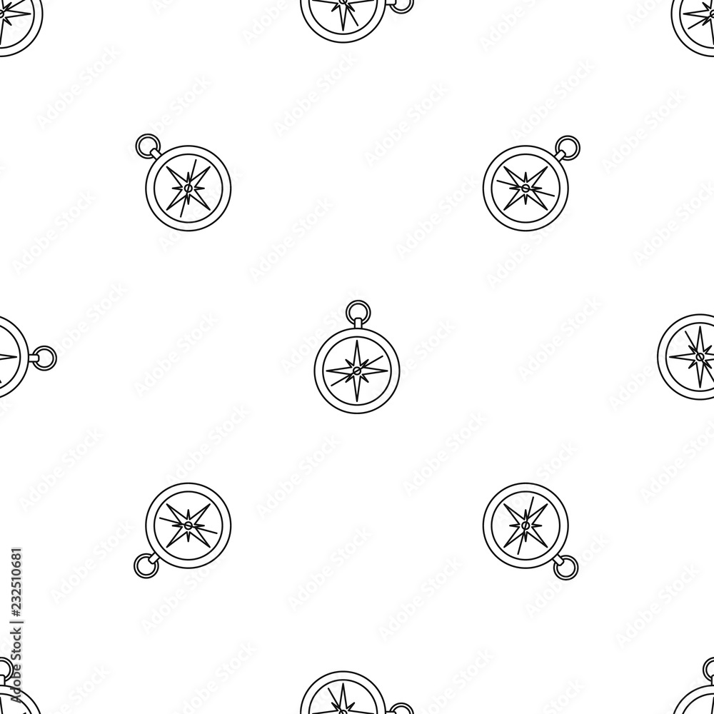 Poster compass pattern seamless vector repeat geometric for any web design