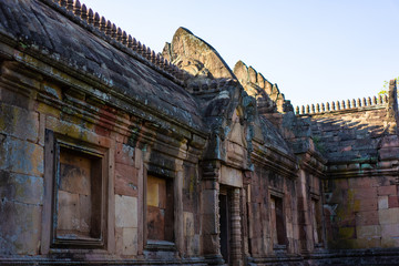 Stone Castle Phanomrung historical park In Buriram, Thailand