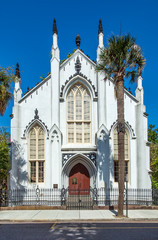 Fototapeta na wymiar Huguenot Church in Charleston