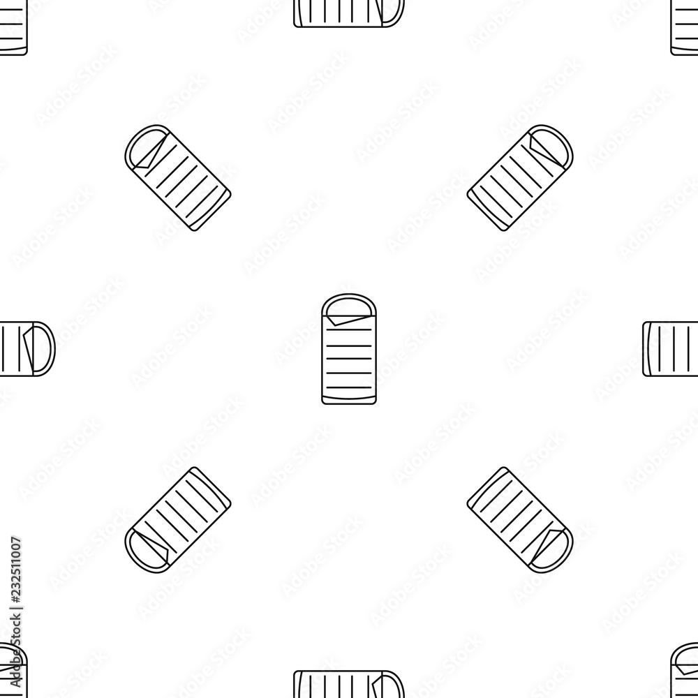 Poster sleeping bag pattern seamless vector repeat geometric for any web design