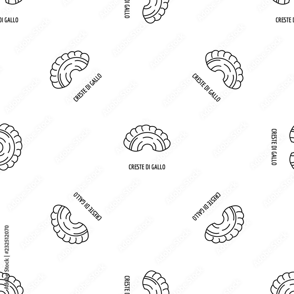 Poster creste di gallo pattern seamless vector repeat geometric for any web design