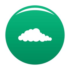 Nebulosity icon. Simple illustration of nebulosity vector icon for any design green