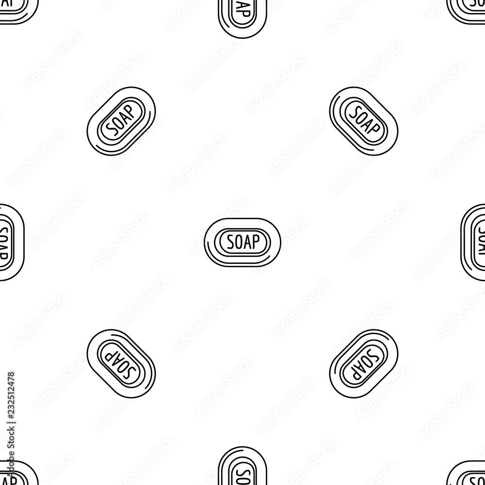 Poster aloe soap pattern seamless vector repeat geometric for any web design