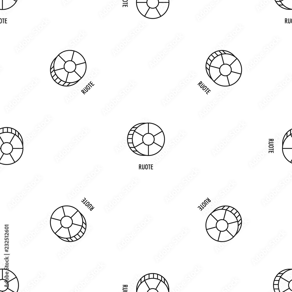 Aufkleber ruote pasta pattern seamless vector repeat geometric for any web design