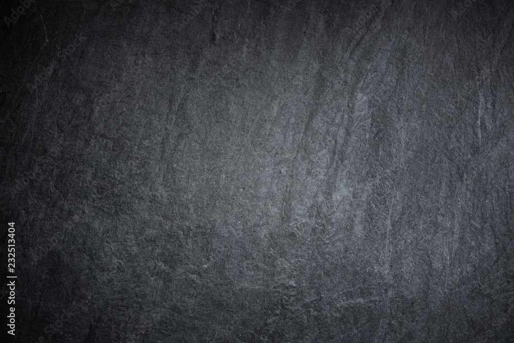 Wall mural dark grey and black slate background or texture