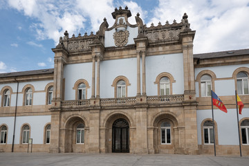 Fototapeta na wymiar Panoramic image of the Pazo de San Marcos, famous place of Lugo, Camino de Santiago, Galicia, Spain