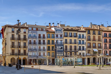 Fototapeta na wymiar Castle Square, Pamplona, Spain