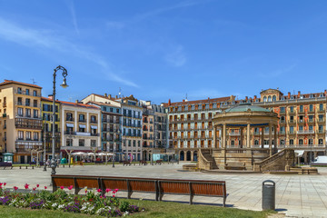 Fototapeta premium Castle Square, Pamplona, Spain