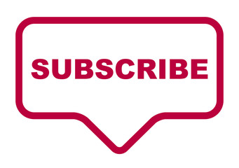 red vector banner subscribe