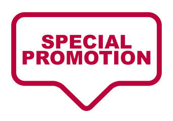 red vector banner special promotion