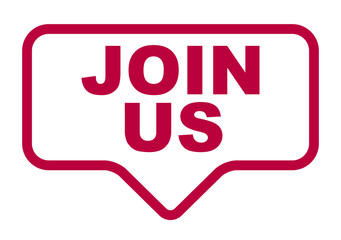 red vector banner join us