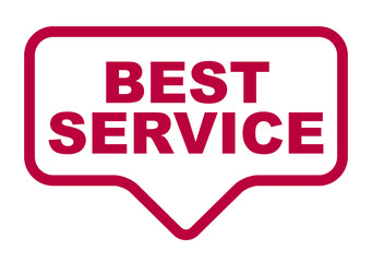 red vector banner best service