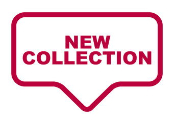 red vector banner new collection