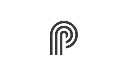 A simple and professional letter P monogram.