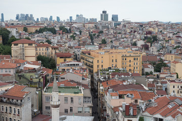 Fototapeta na wymiar Roofs of Istanbul historic part