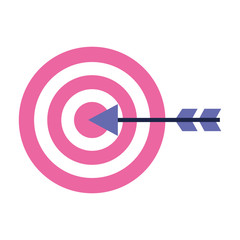 target arrow on white background