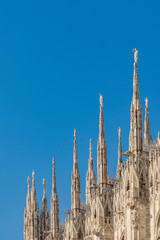 Duomo Cathedral Exterior Detail, Milan, Italy