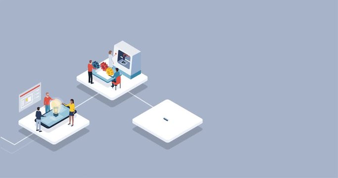 Industry 4.0 and automation infographic